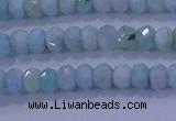 CRB1894 15.5 inches 2.5*4mm faceted rondelle larimar beads