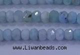 CRB1895 15.5 inches 3*5mm faceted rondelle larimar beads