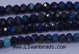 CRB1906 15.5 inches 2*3mm faceted rondelle chrysocolla & turquoise beads