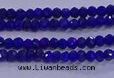 CRB1909 15.5 inches 2*3mm faceted rondelle lapis lazuli beads