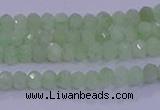 CRB1912 15.5 inches 2*3mm faceted rondelle green opal beads