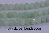 CRB1913 15.5 inches 2.5*4mm faceted rondelle green opal beads