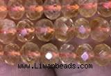 CRB1948 15.5 inches 3.5*5mm faceted rondelle citrine gemstone beads