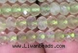 CRB1952 15.5 inches 3*4mm faceted rondelle prehnite gemstone beads