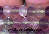 CRB1959 15.5 inches 4*6mm faceted rondelle fluorite gemstone beads