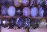 CRB1994 15.5 inches 4*6mm faceted rondelle Botswana agate beads