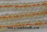 CRB221 15.5 inches 2.5*4mm faceted rondelle citrine gemstone beads