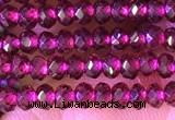 CRB2212 15.5 inches 2*3mm faceted rondelle garnet beads wholesale