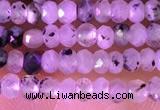 CRB2214 15.5 inches 2*3mm faceted rondelle black rutilated quartz beads