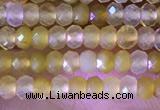 CRB2217 15.5 inches 2*3mm faceted rondelle yellow opal beads