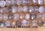 CRB2219 15.5 inches 2*3mm faceted rondelle moonstone beads