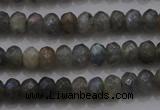 CRB225 15.5 inches 2.5*4mm faceted rondelle AB-color labradorite beads