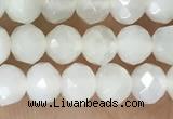 CRB2255 15.5 inches 3*4mm faceted rondelle white moonstone beads