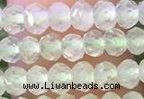 CRB2258 15.5 inches 3*4mm faceted rondelle prehnite beads