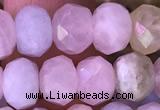 CRB2278 15.5 inches 5*8mm faceted rondelle morganite beads