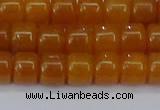 CRB2501 15.5 inches 6*8mm rondelle yellow jade beads wholesale