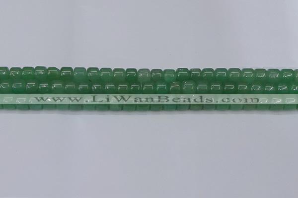 CRB2503 15.5 inches 6*8mm rondelle green aventurine beads