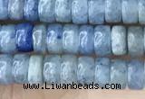 CRB2553 15.5 inches 2*4mm heishi blue aventurine beads wholesale