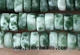 CRB2561 15.5 inches 2*4mm heishi moss agate beads wholesale