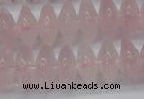 CRB261 15.5 inches 5*12mm rondelle rose quartz beads wholesale