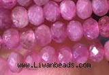 CRB2612 15.5 inches 2*3mm faceted rondelle ruby gemstone beads