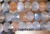 CRB2621 15.5 inches 3*4mm faceted rondelle moonstone beads