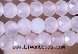 CRB2622 15.5 inches 2*3mm faceted rondelle rose quartz beads