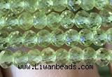 CRB2637 15.5 inches 2*3mm faceted rondelle peridot gemstone beads