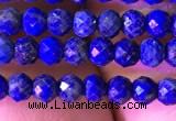 CRB2646 15.5 inches 2*3mm faceted rondelle lapis lazuli beads