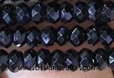 CRB2650 15.5 inches 2*3mm faceted rondelle black spinel beads