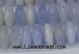 CRB267 15.5 inches 5*12mm rondelle blue chalcedony beads