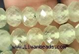 CRB2671 15.5 inches 4*6mm faceted rondelle prehnite beads