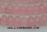 CRB2802 15.5 inches 6*10mm rondelle rose quartz beads wholesale