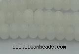 CRB2810 15.5 inches 4*6mm rondelle white jade beads wholesale