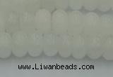 CRB2811 15.5 inches 5*8mm rondelle white jade beads wholesale