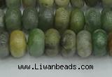 CRB2832 15.5 inches 6*10mm rondelle jade gemstone beads