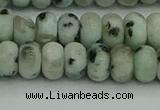 CRB2851 15.5 inches 5*8mm rondelle sesame jasper beads