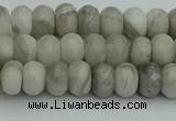 CRB2860 15.5 inches 4*6mm rondelle grey agate beads