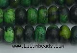 CRB2897 15.5 inches 6*10mm rondelle chrysocolla beads wholesale