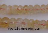 CRB302 15.5 inches 5*8mm - 10*14mm faceted rondelle citrine beads