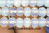 CRB3029 15.5 inches 4*6mm faceted rondelle opal beads wholesale