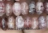 CRB3067 15.5 inches 5*8mm rondelle strawberry quartz beads