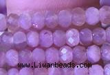 CRB3107 15.5 inches 2*3mm faceted rondelle tiny moonstone beads