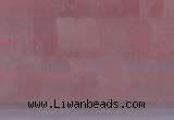 CRB311 15.5 inches 8*12mm tyre matte rose quartz beads wholesale