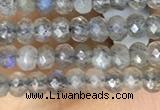 CRB3121 15.5 inches 2*3mm faceted rondelle tiny labradorite beads