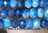 CRB3175 15.5 inches 2.5*4mm faceted rondelle tiny apatite beads