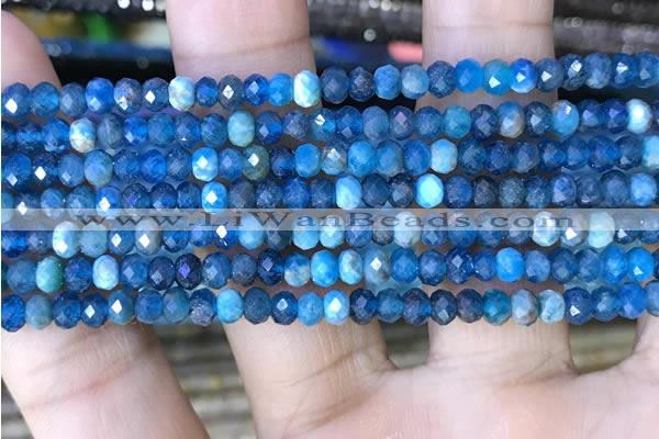 CRB3175 15.5 inches 2.5*4mm faceted rondelle tiny apatite beads