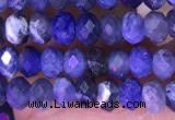 CRB3176 15.5 inches 2.5*4mm faceted rondelle tiny sodalite beads