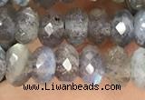 CRB3212 15.5 inches 3.5*6mm faceted rondelle labradorite beads