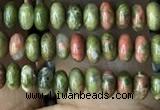 CRB4007 15.5 inches 2.5*4.5mm rondelle unakite beads wholesale